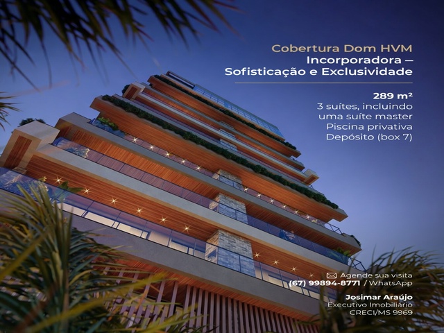 Cobertura 289 m² | 3 Suítes | Piscina Privativa | Sofisticação e Exclusivide