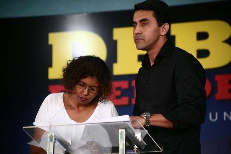 Rosana Santos (PSOL) no debate. (Foto: Marcos Ermínio)
