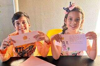 Crianças de MS enviam cartas cheias de afeto para os pequenos do RS