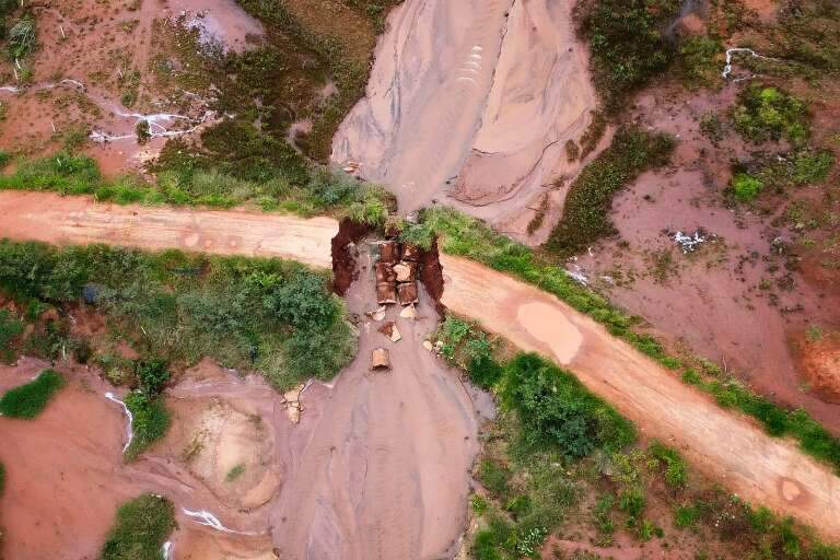 Acessa ao Nasa Park após chuva em Campo Grande (Foto: Osmar Veiga/Campo Grande News)