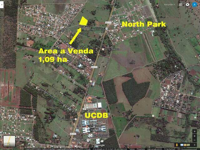 &Aacute;rea - 1,09 Hectare - Pr&oacute;xima &agrave; UCDB - A 300m do asfalto - (67) 99292-9002