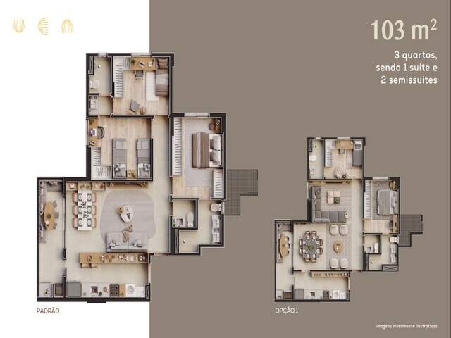 Apartamento na planta no Royal Park - Vereda