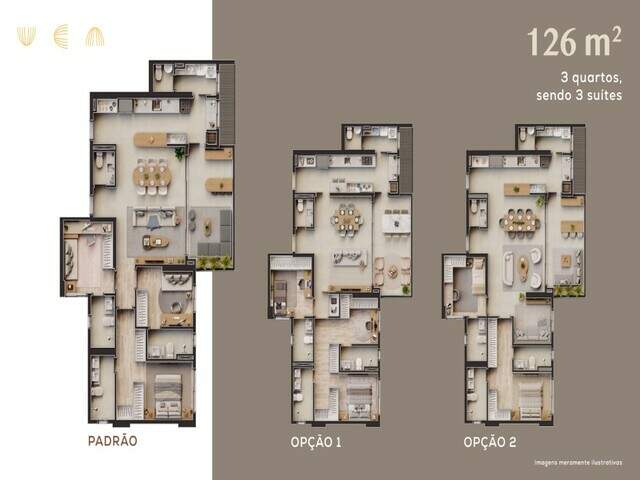 Apartamento na planta no Royal Park - Vereda