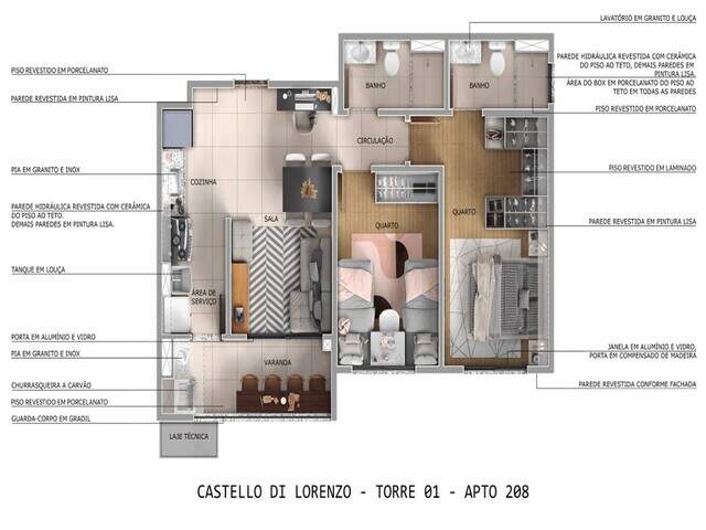 Apartamentos no Rita Vieira - Castelo di Lorenzi