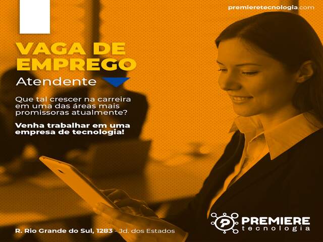 Vaga para Atendente