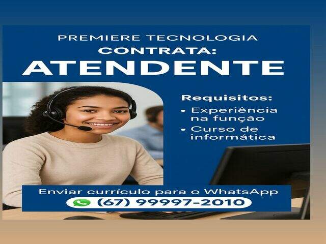 Vaga para Atendente
