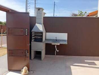 casa terrea no Nova Lima fachada de tijolinho 