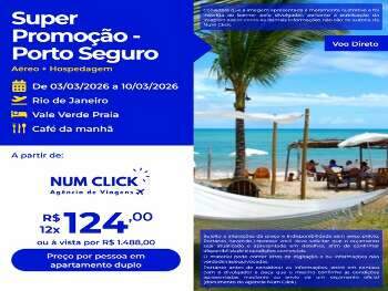 Pacote Tur&iacute;stico para Porto Seguro 
