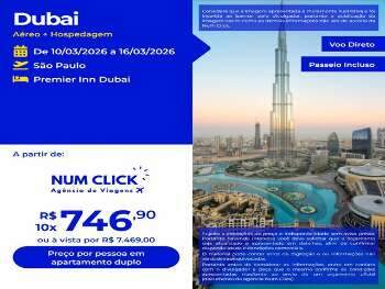 Pacote Tur&iacute;stico para Dubai 