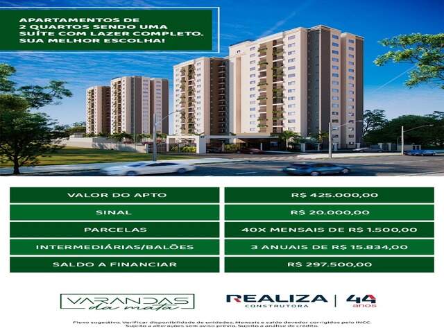 vendo Apartamento Novo Varanda Da Mata 