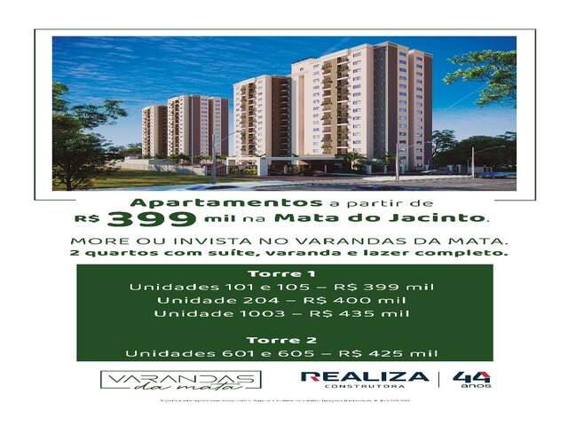 vendo Apartamento Novo Varanda Da Mata 