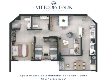 Apartamento na planta - Vittoria Park - Bairro S&atilde;o Francisco pr&oacute;x. a Santa Casa