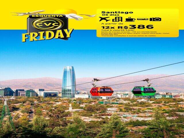 Pacote Tur&iacute;stico Santiago 