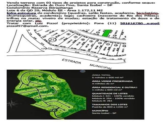 Terreno no Condom&iacute;nio dos Sonhos