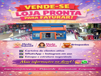 ✨ VENDE-SE LOJA PRONTA PARA FATURAR! ✨ 