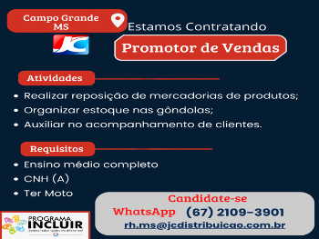 Promotor(a) de Vendas