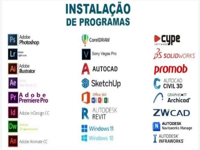Instala&ccedil;&atilde;o de Softwares