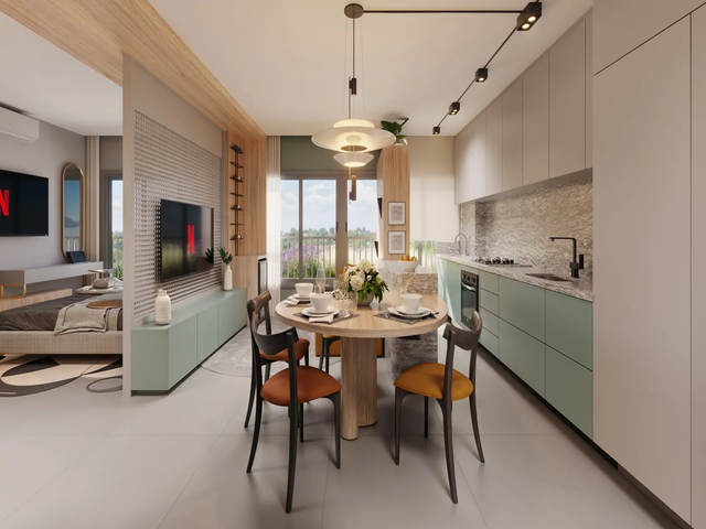 Studio na Planta  37 m&sup2;  | Funcional, Bem Localizado e com Alta Procura