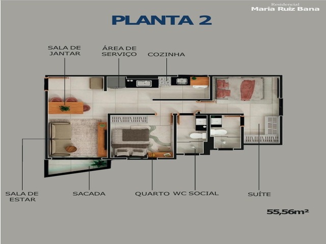 Apartamento novo com 2 quartos - Jd. Im&aacute;