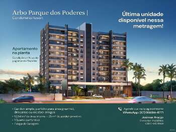 Ultima Unidade 52,54 m&sup2; + Garden Privativo no Arbo Parque dos Poderes  