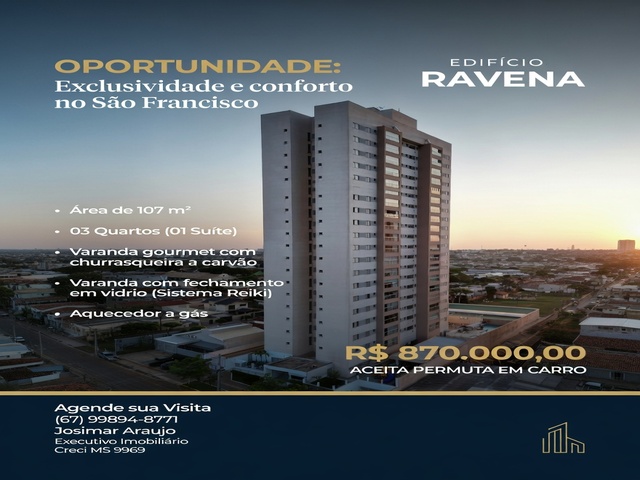 Oportunidade no Jardim São Francisco! Apartamento no Condomínio Ravena