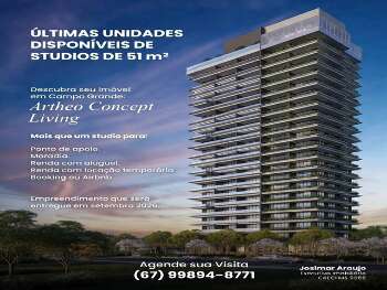 &Uacute;ltimas Unidades de Studio 51 m&sup2; no Artheo &ndash; Jardim dos Estados 