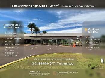 Lote &agrave; Venda no Alphaville III &ndash; 367 m&sup2; | Pr&oacute;ximo &agrave; ntrada do condom&iacute;nio
