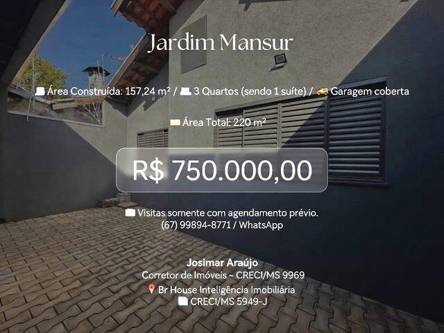 OPORTUNIDADE no Jardim Mansur: Casa T&eacute;rrea com Su&iacute;te + Espa&ccedil;o Gourmet