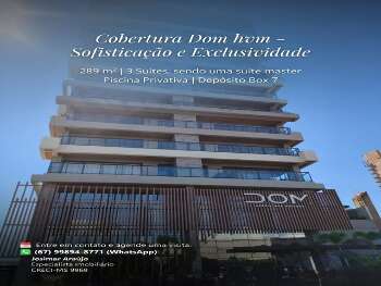 Cobertura 289 m&sup2; | 3 Su&iacute;tes | Piscina Privativa | Sofistica&ccedil;&atilde;o e Exclusivide