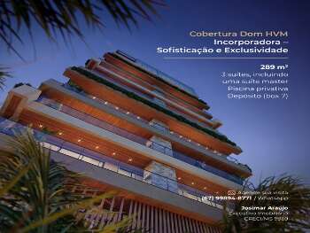 Cobertura 289 m&sup2; | 3 Su&iacute;tes | Piscina Privativa | Sofistica&ccedil;&atilde;o e Exclusivide