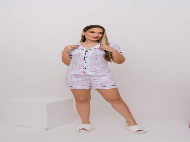 Pijama Americano Curto Slim - Ovelha Off