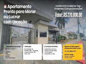 Apartamento &agrave; venda no Condom&iacute;nio Ciudad de Vigo &ndash; Tiradentes