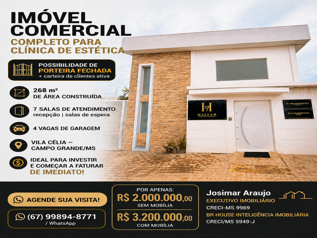 Invista J&aacute;: Cl&iacute;nica Montada com Clientes Ativos I Vila C&eacute;lia 