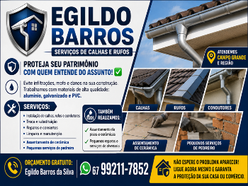 Serviços de Calhas e Rufos