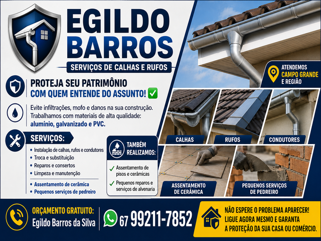 Serviços de Calhas e Rufos