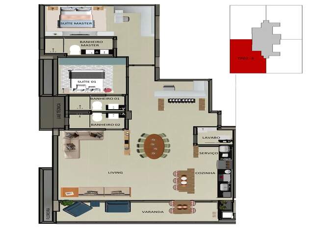 Edifício Dom | Pronto para Morar | 132 m² | 3 Suítes | Centro de Campo Grande