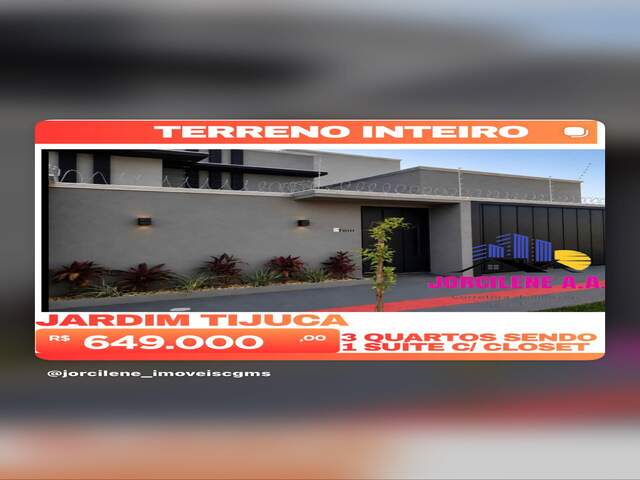 CASA NO JD. TIJUCA TERRENO INTEIRO