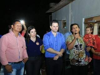 Renato Câmara ao lado da vice, Zélia Nolasco, durante campanha em Dourados (Foto: Divulgação)