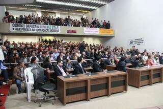 Assembleia Legislativa de Mato Grosso do Sul; sessões serão retomadas amanhã. (Foto: Arquivo)