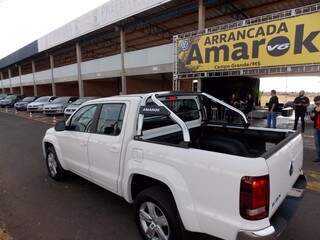 Amarok para test drive em evento no Autódromo (Foto: Marcio Martins)