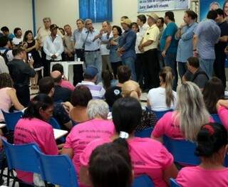 Puccinelli durante encontro regional (Foto: Coxim/Divulgação)
