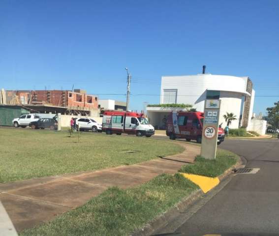 Ambul&acirc;ncias s&atilde;o acionadas para atendimento na casa do presidente do TCE