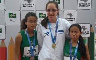 Gabriela Mendonça, que após conquistar duas medalhas de ouro no primeiro dia de provas, garantiu sua terceira dourada na manhã desta quarta