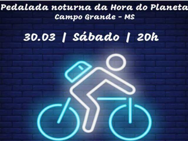 Pedalada noturna ser&aacute; realizada  no pr&oacute;ximo s&aacute;bado durante &quot;Hora do Planeta&quot;