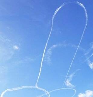 Piloto faz desenho obsceno nos céus de Washington