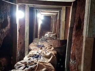 Túnel descoberto terça-feira em Pedro Juan Caballero (Foto: ABC Color)