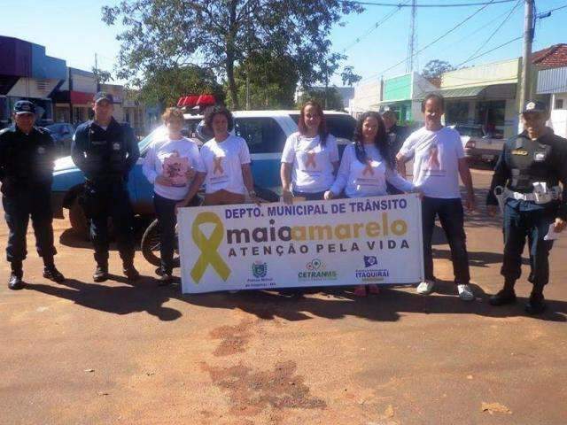 Campanha visa conscientizar popula&ccedil;&atilde;o de Itaquira&iacute; sobre o tr&acirc;nsito