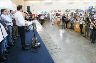 Presidente da Fiems, Sérgio Longen, destacou a parceria do poder público e das instituições. (Foto: Afrânio Pissini - Sebrae MS)