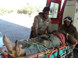  Trabalhador cai em elevador de silo de soja de quase 15 metros em Coxim