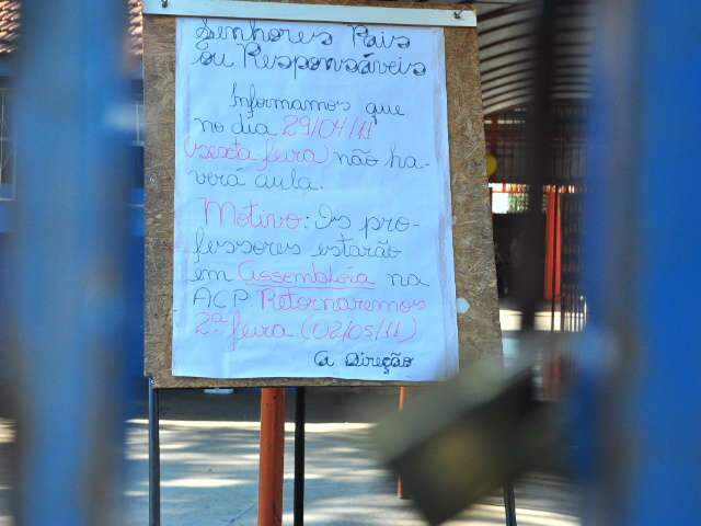  Metade das escolas da Capital est&aacute; com atividades paralisadas nesta sexta